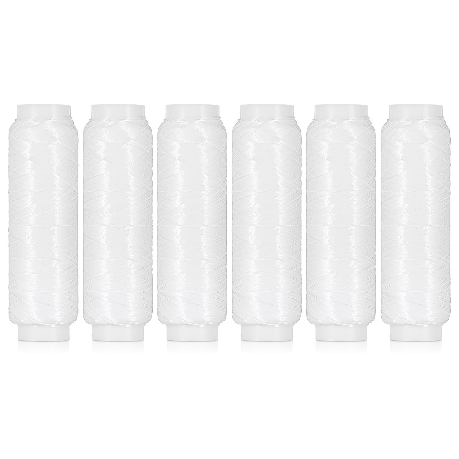 6 PCS Fishing Bait Elastic Thread, 0.2mm 820 FT Per Spool Invisible Magic Thr…