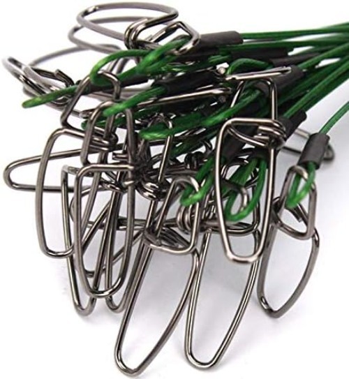 150LB Heavy Duty Fishing Leader Line – 10pcs Stainless Steel Rig for All Baits