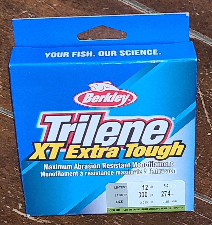Berkley Trilene Super Strong XT Extra Tough LOW-VIS GREEN 12LB Fishing Line!