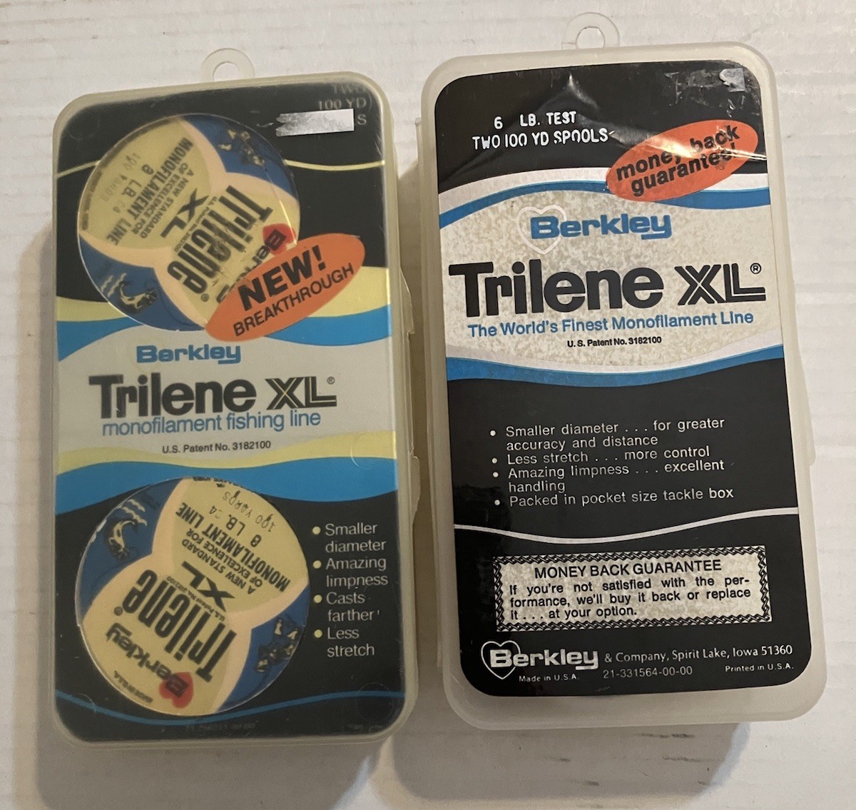 Berkley Trilene XL Monofilament – 200 yds 6 LB.test & 200 yds 8 LB test Line