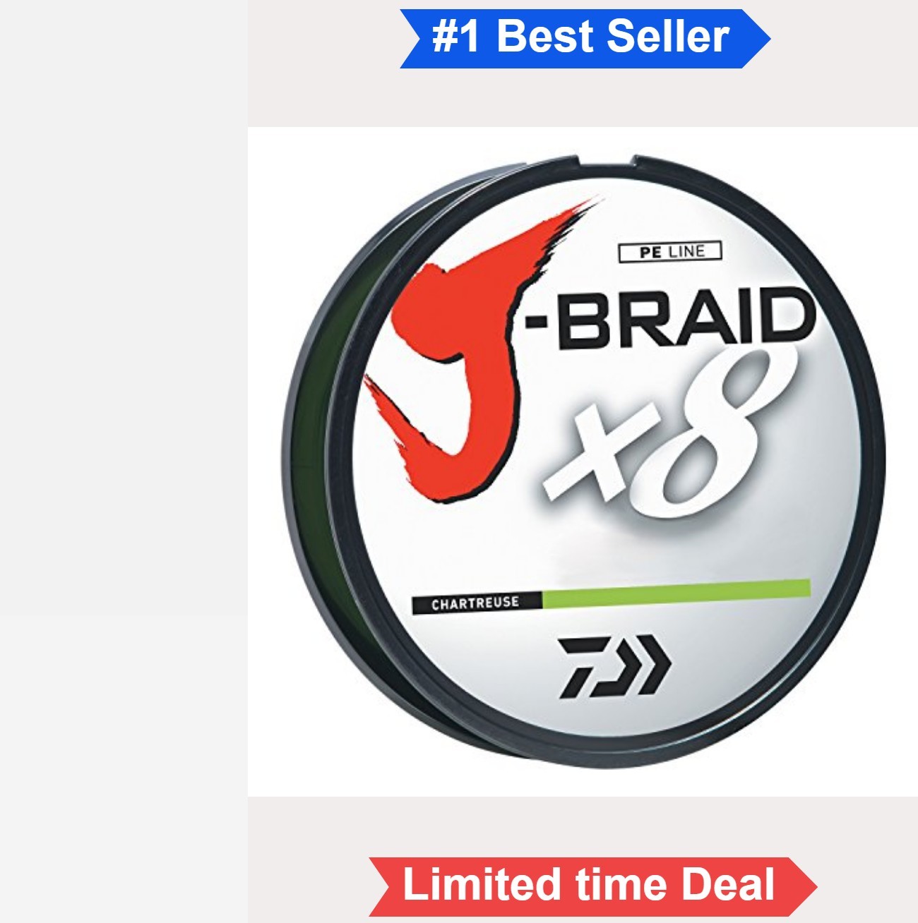 Braided Fishing Line 20lb 300M 8 Strand Dyneema Round Profile Spinning Reel