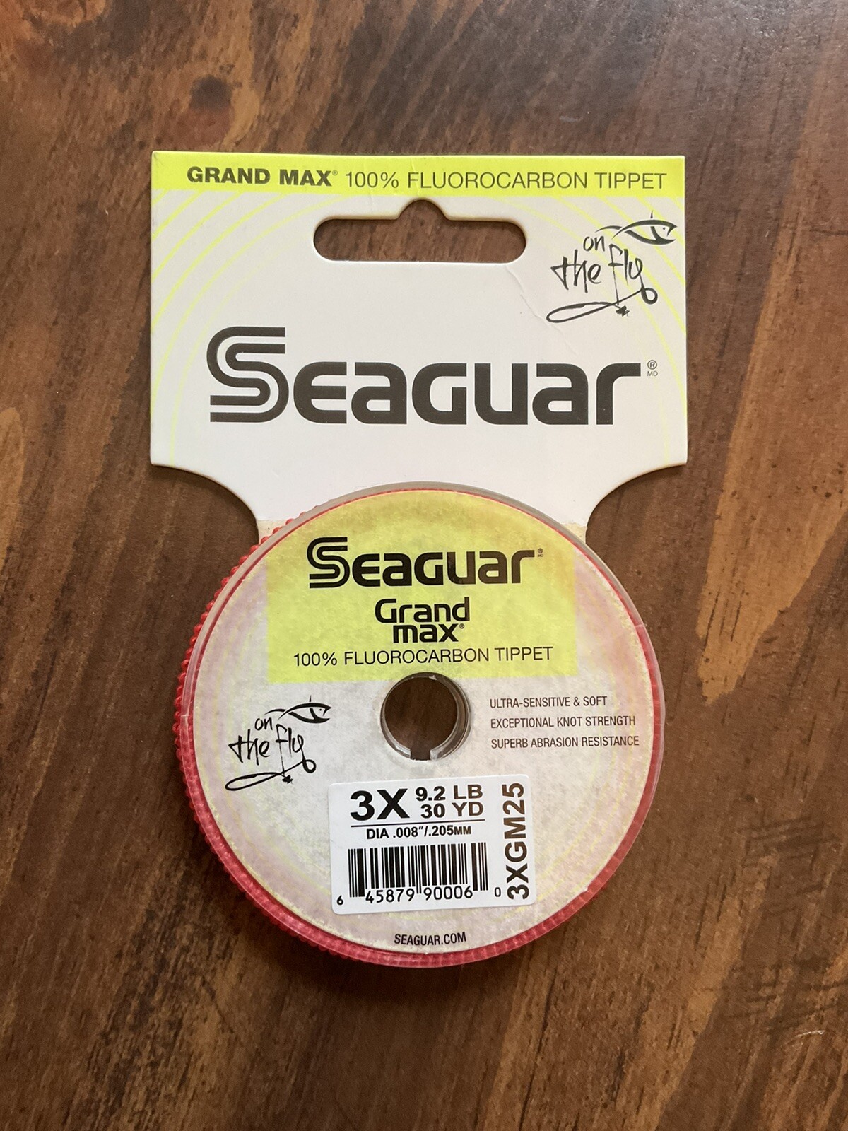 Seaguar Grand Max Fluorocarbon Tippet – 3X – 9.2lb test (.008” Diameter) – NEW!