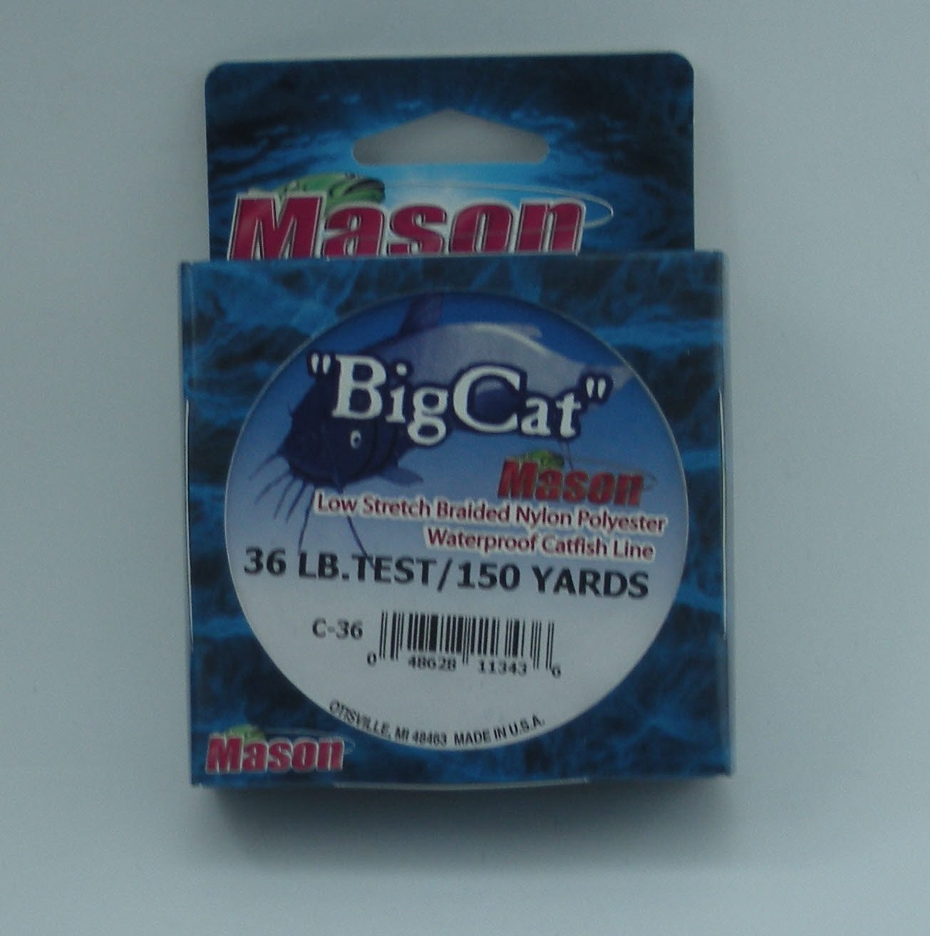 Mason C-36 Big Cat Braided Nylon Line 36 lb. Test 150 yds Tan