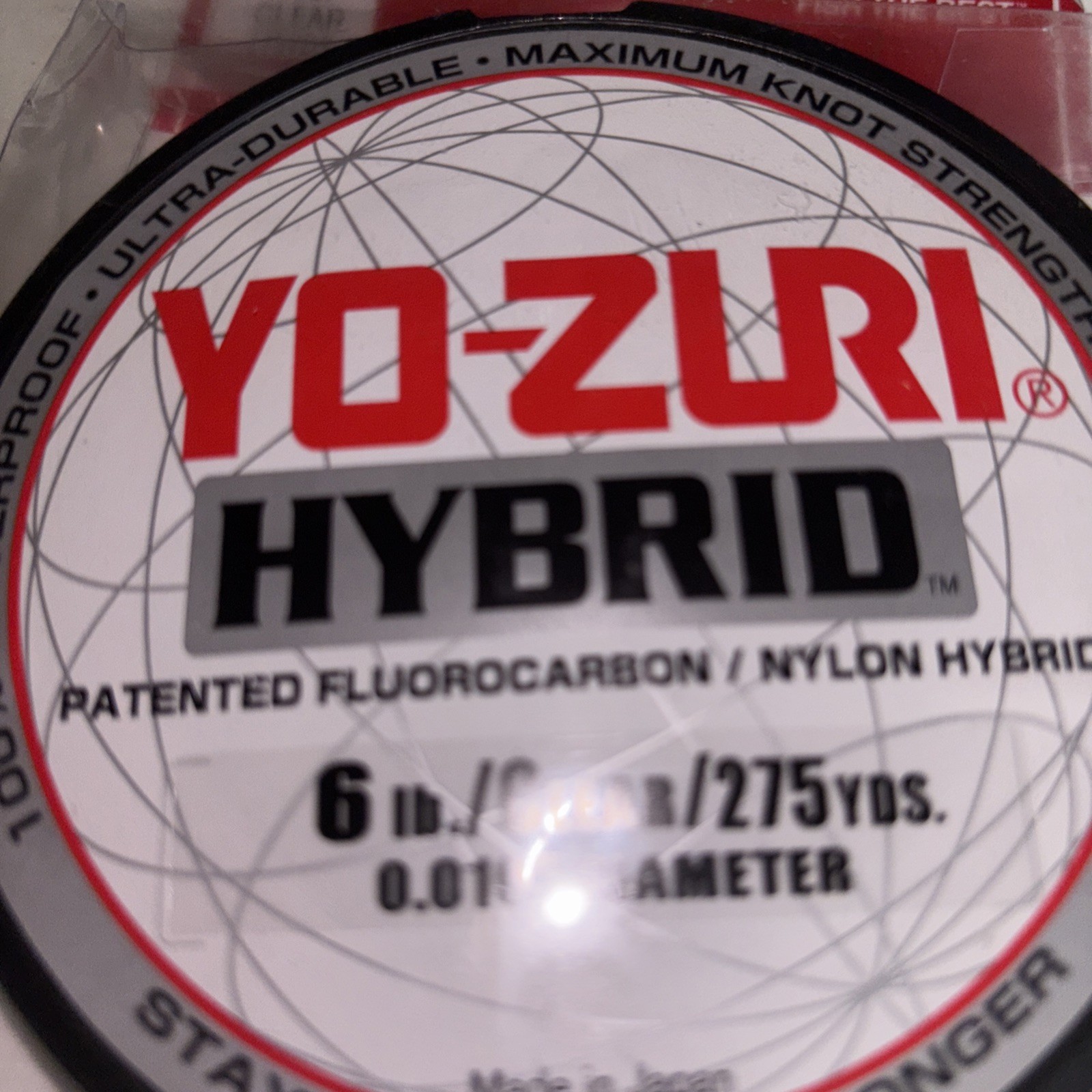 Yo-Zuri Hybrid Clear 275 Yds. -6 Lbs. Nylon Mix- Fishing Line Fluorocarbon