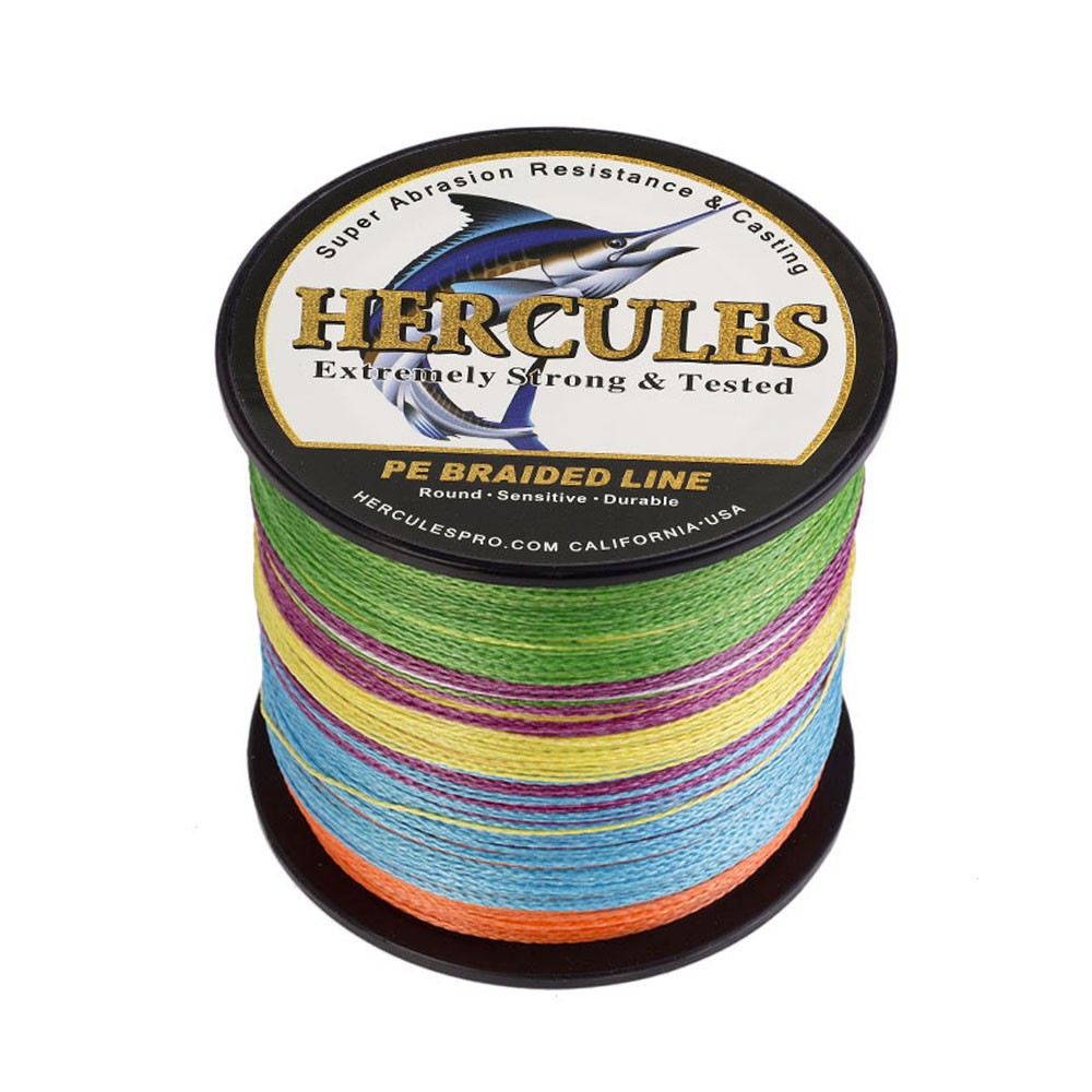 HERCULES 328 547 1094Yards Super 10-300LB 4 Strands PE Test Braided Fishing Line