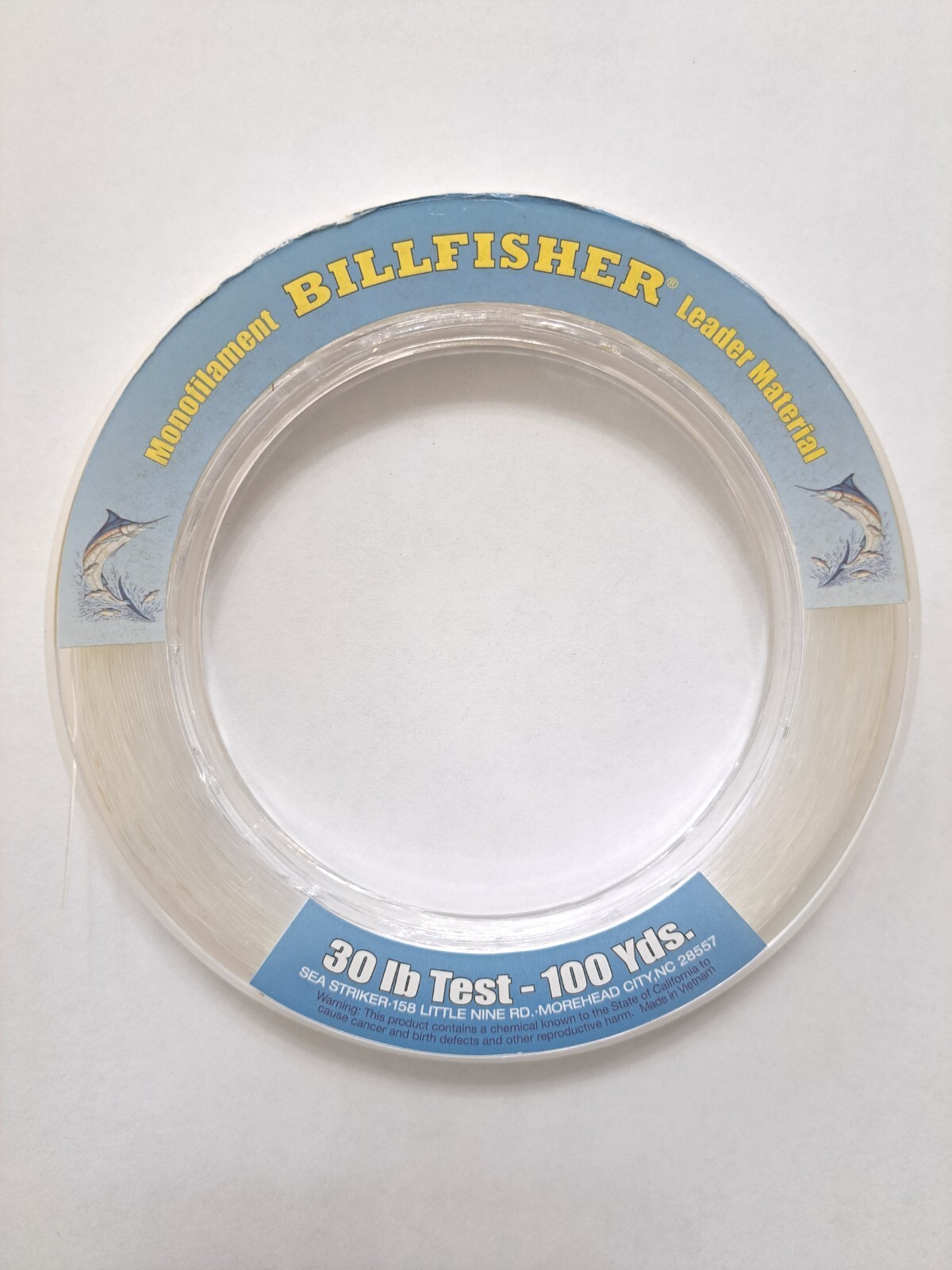 Sea Striker Billfisher Monofilament Leader Bracelet 30 Lb Test 100 Yds LB30100