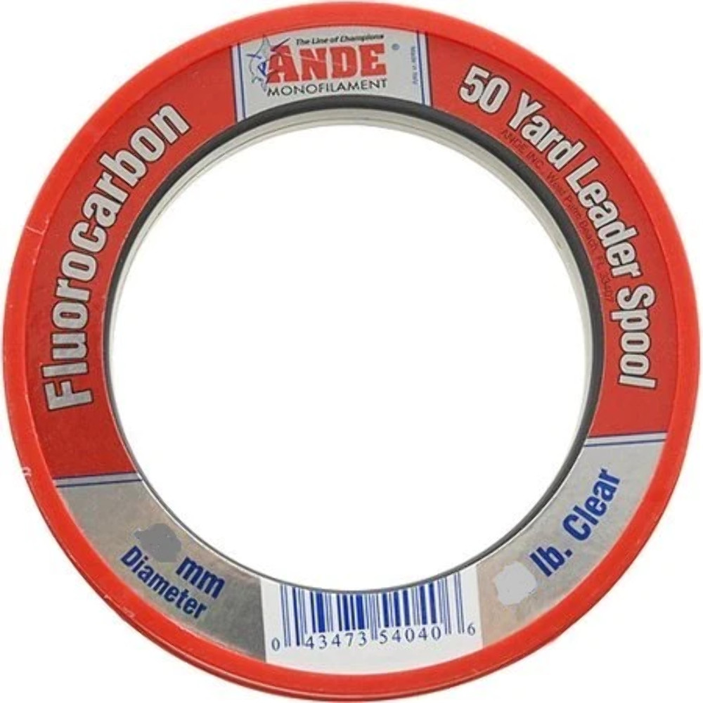Ande Fluorocarbon Leader Clear 50yds 15-80lb