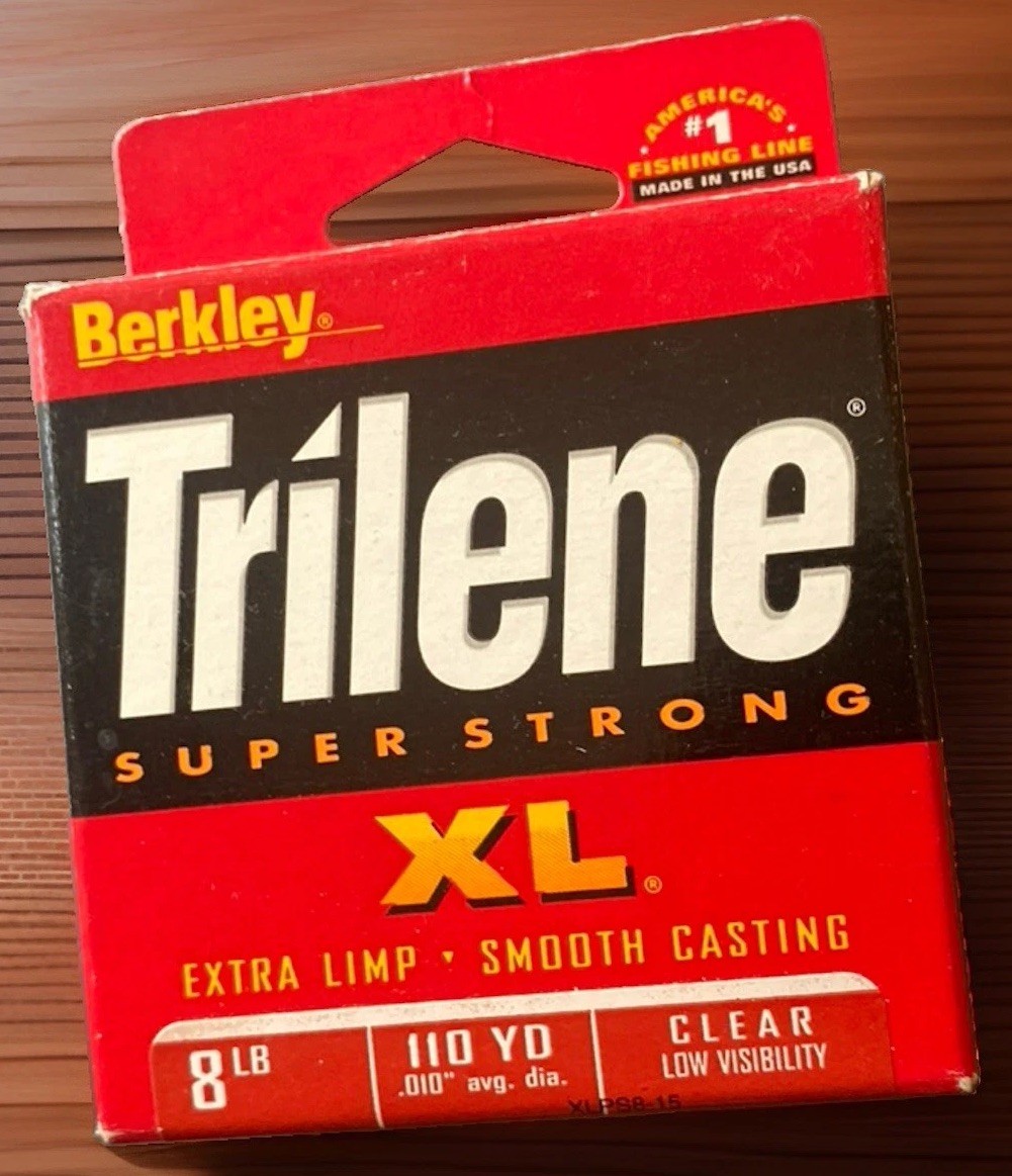 Berkley Trilene XL Monofilament Line 8lbs 110yd Pony Spool Clear New Old Stock