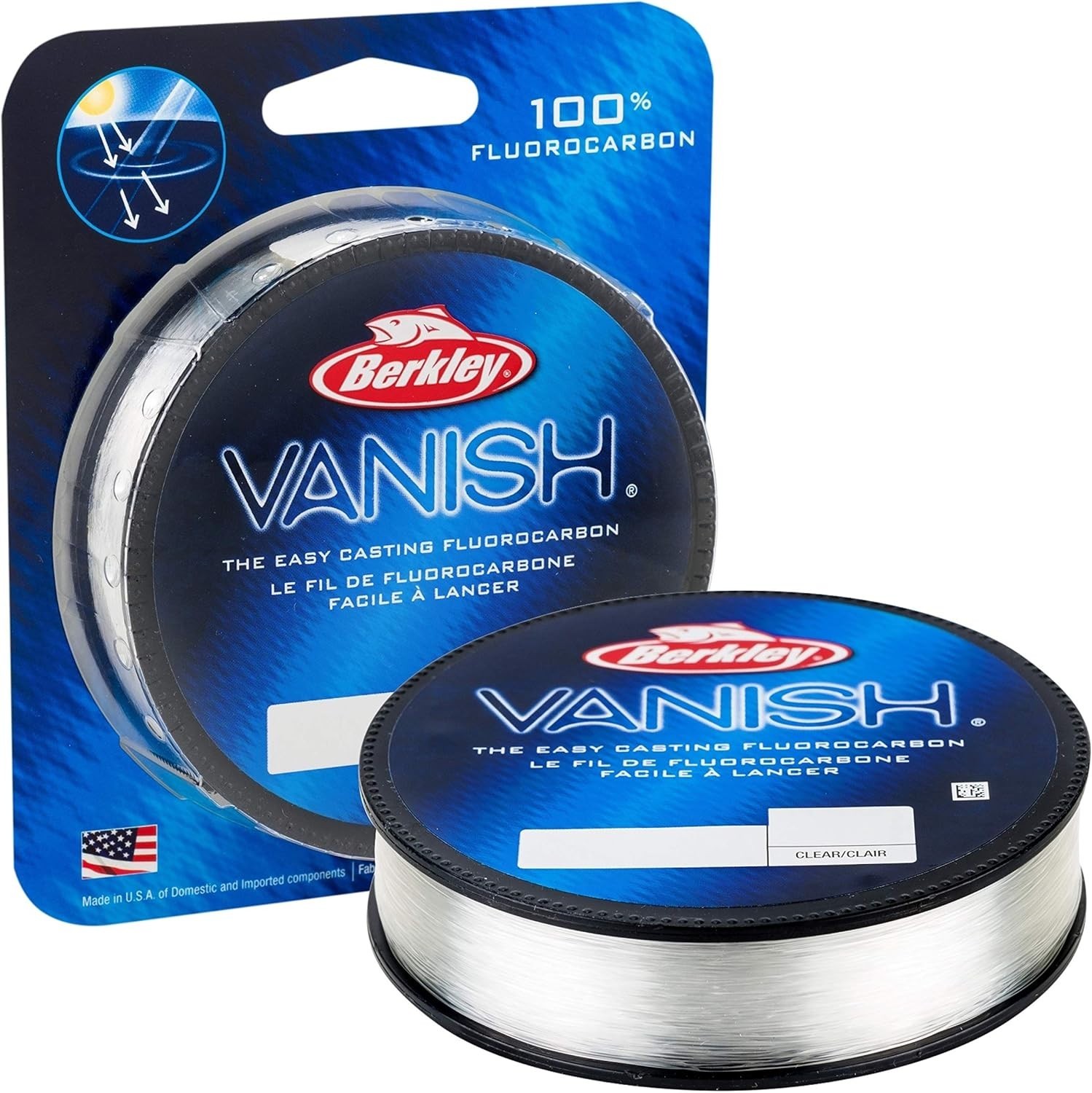 Vanish Clear Fluorocarbon Line 250yd – Sensitive, Strong, and Abrasion Resistant