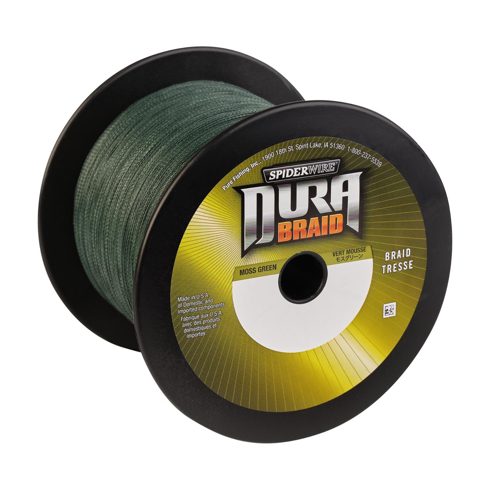 Spiderwire Durabraid 40#, 3000 Yards, Moss Green New in Box