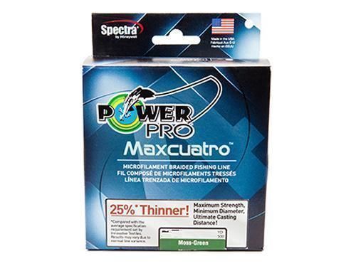 Power Pro Maxquattro Trecciato Powerpro Verde 135 M 150 Yd 0.19 0.23 0.28 Mm