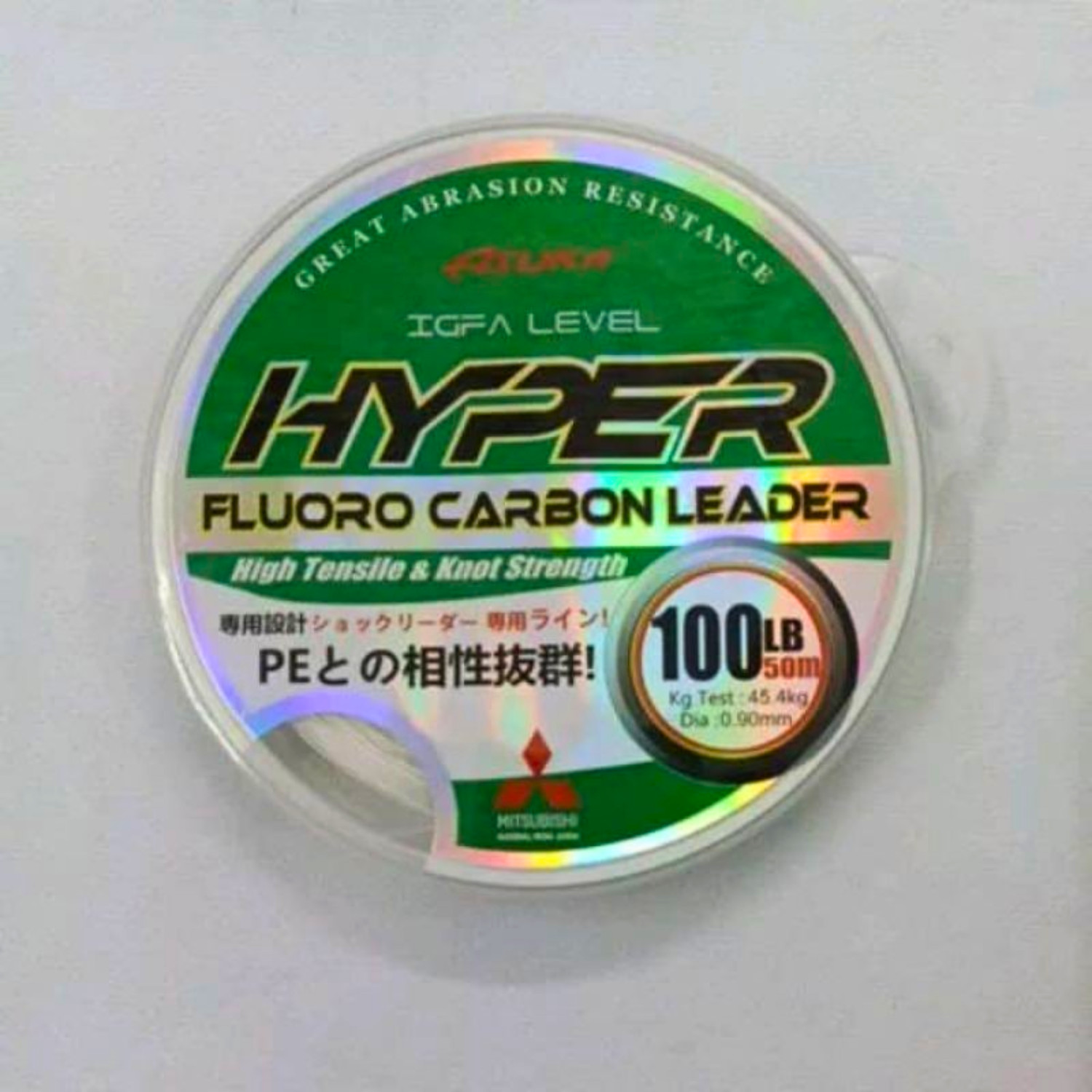 Asuka Hyper FC Fluorocarbon Fishing Leader Salt Fresh Water Line 50m ( 100LB)