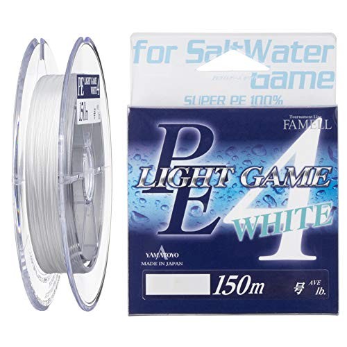 Yamatoyo PE Light Game 150m 0.4 #7lb 4-Strand White Braided Fishing Line Spool
