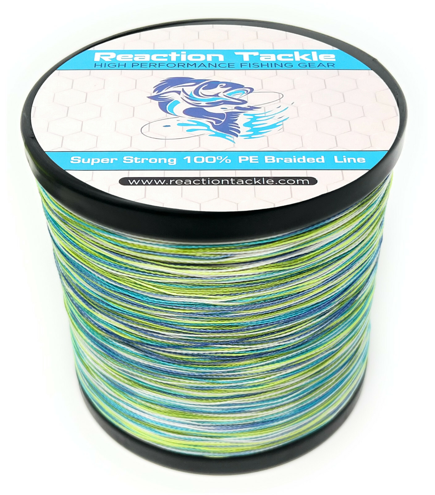 Reaction Tackle Braided Fishing Line / Braid – Aqua Camo 4 and 8 Strands