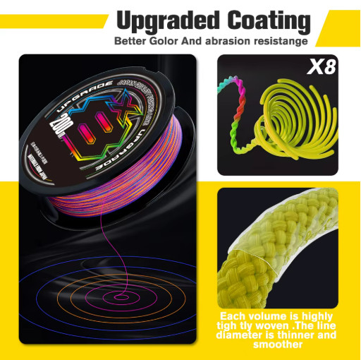 X BRAID X8 PE Fishing Line 8 Strand 500M 1000M