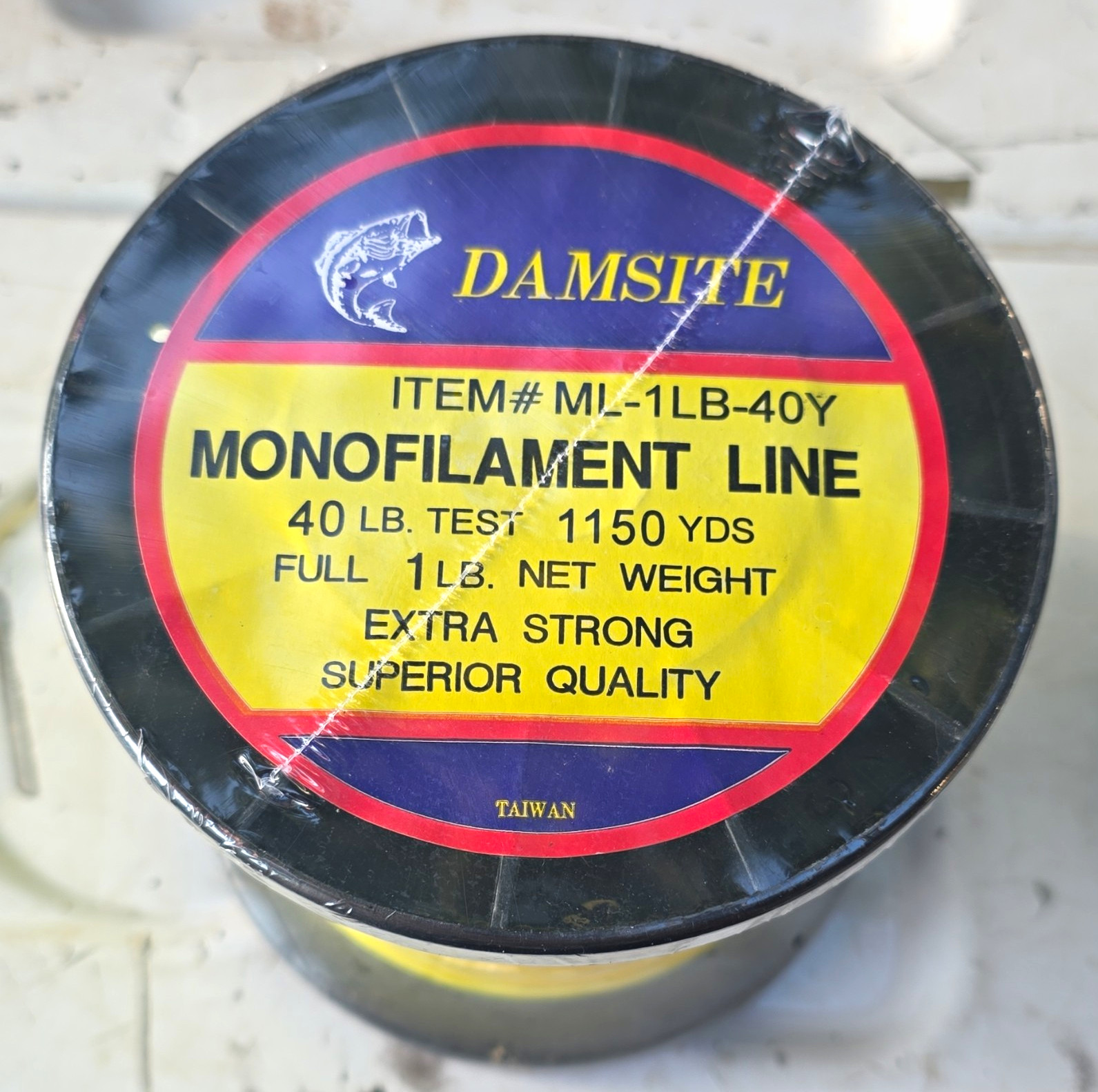 Damsite Extra Strong Yellow Monofilament Line 40lb 1150yd 1lb Spool