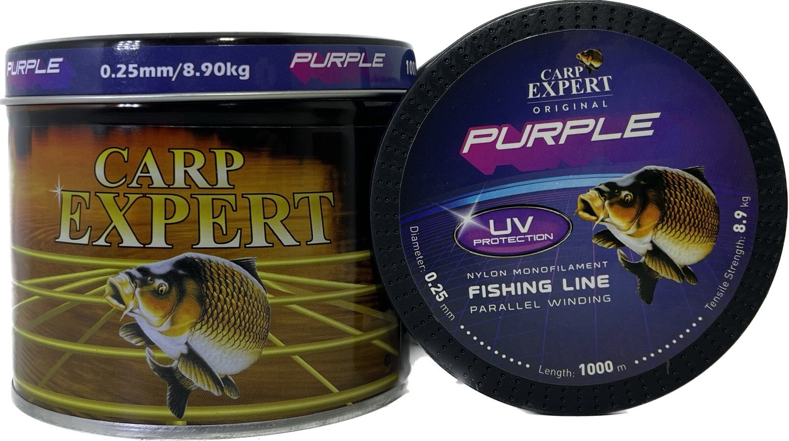 Carp Expert UV Purple Fishing Line 1100 yards / 1000 meters