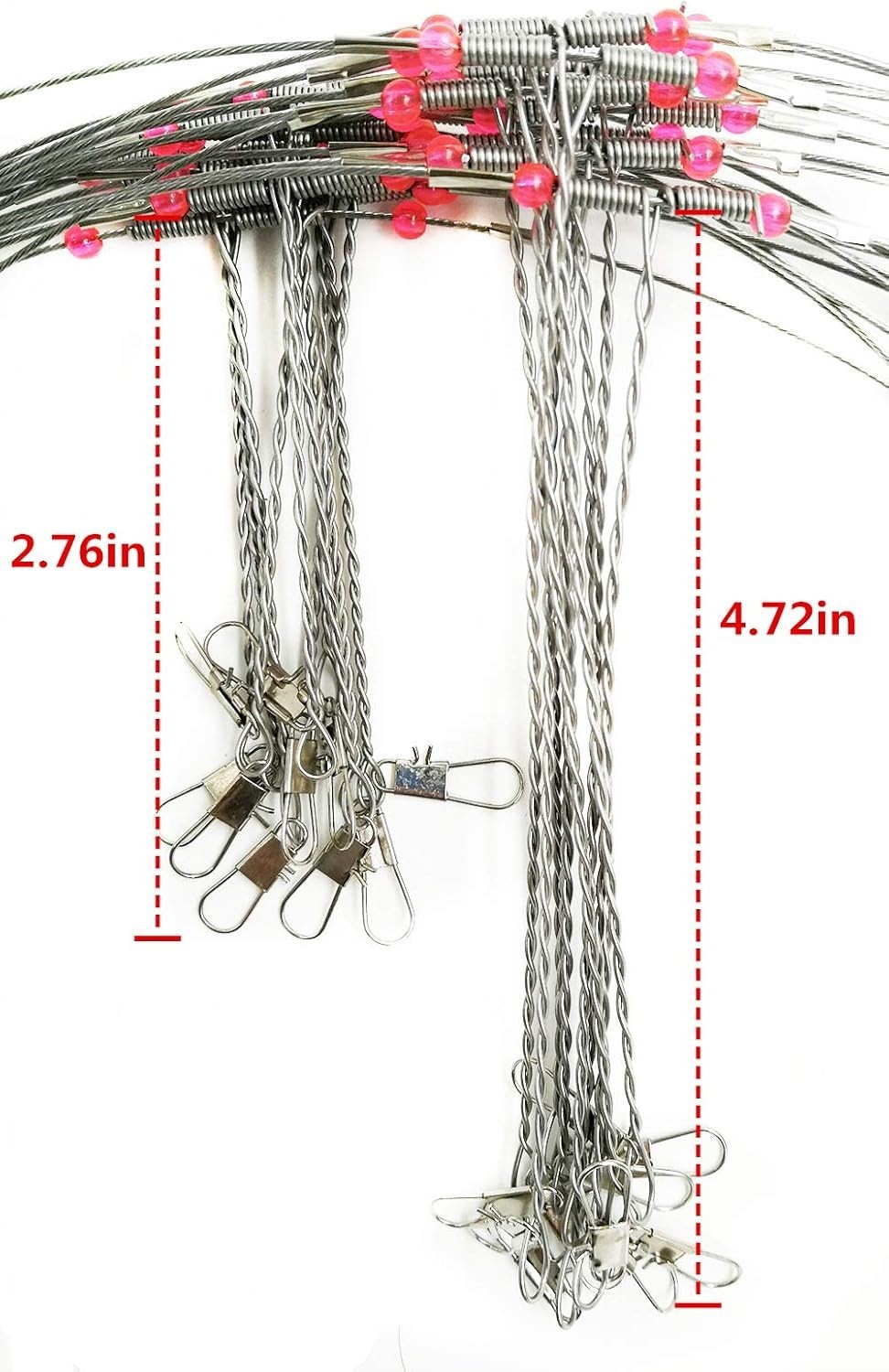 Versatile Hi-Low Rig Leaders for Trolling: 1/2/3 Arm Setup, 80lb Strength