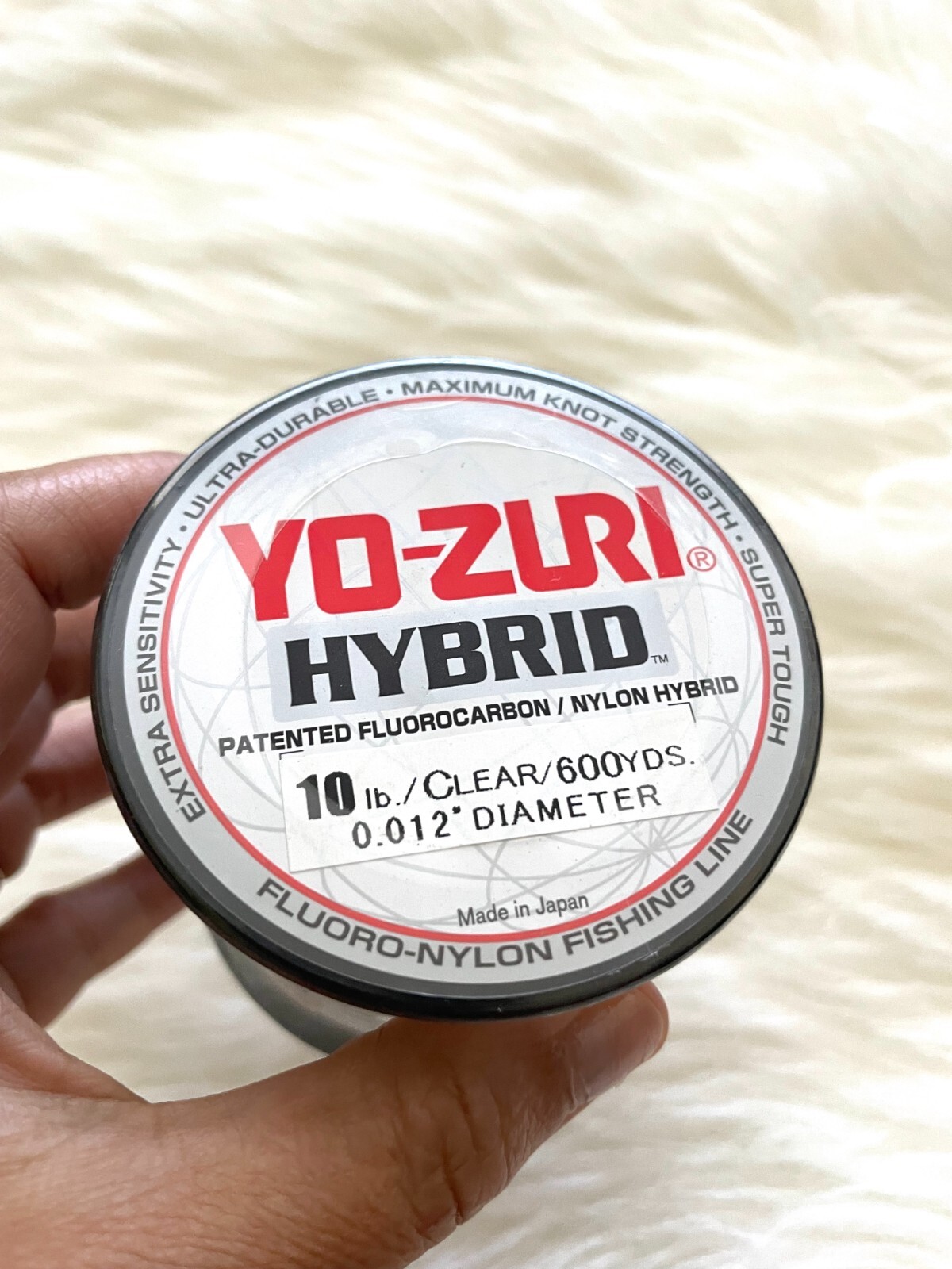 Yo-Zuri Hybrid Fluorocarbon/Nylon Fishing Line 10LB/ Clear/600 Yd/0.12 Diameter