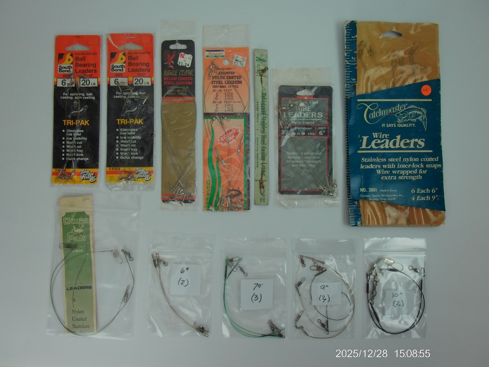 Steel Leader Mixed Lot South Bend, Eagle Claw, Shakespear, Mason, and more