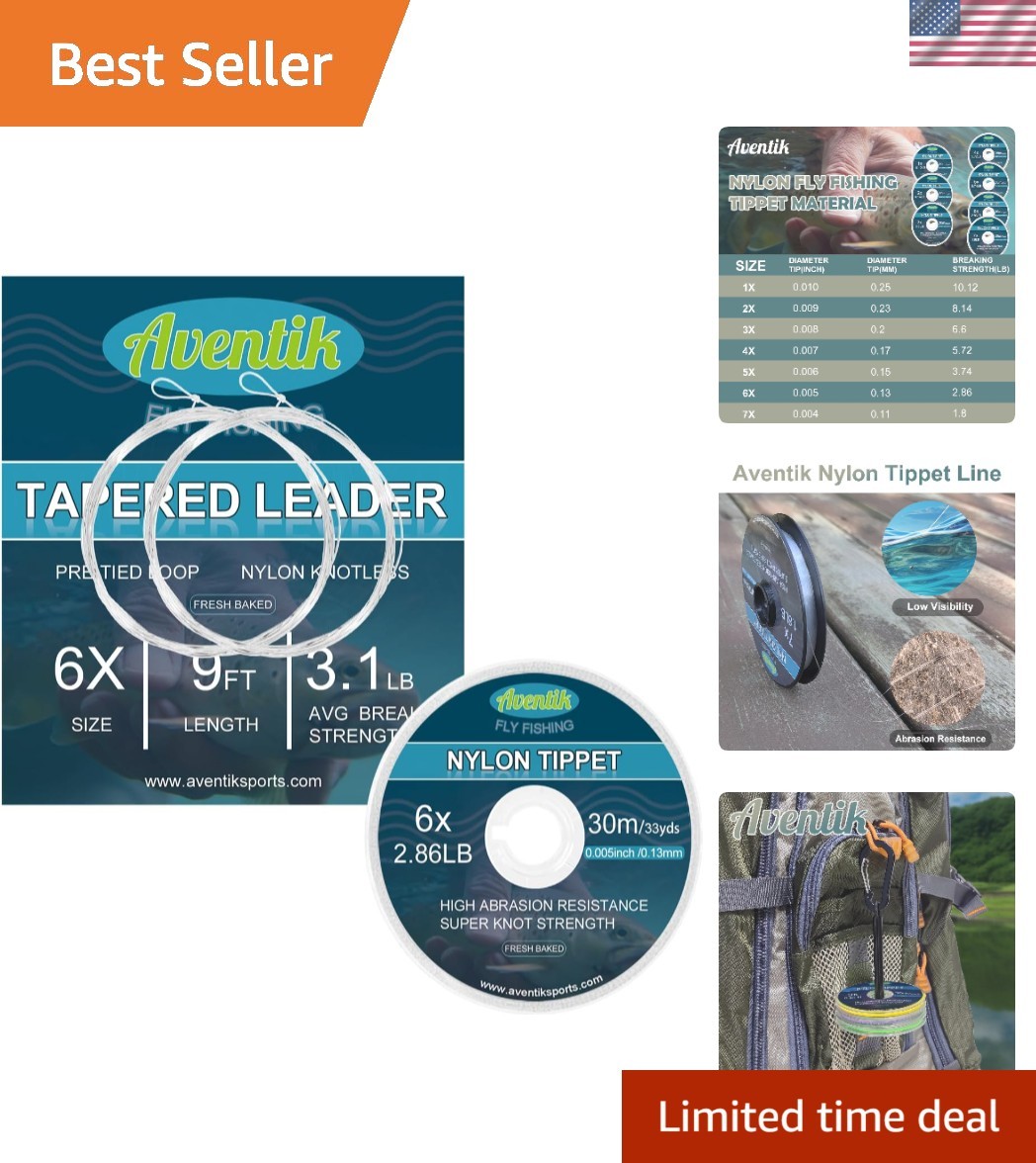 Invisible Fly Fishing Tippet Line 9ft/30m with Holder – 3 or 4 Packs Available