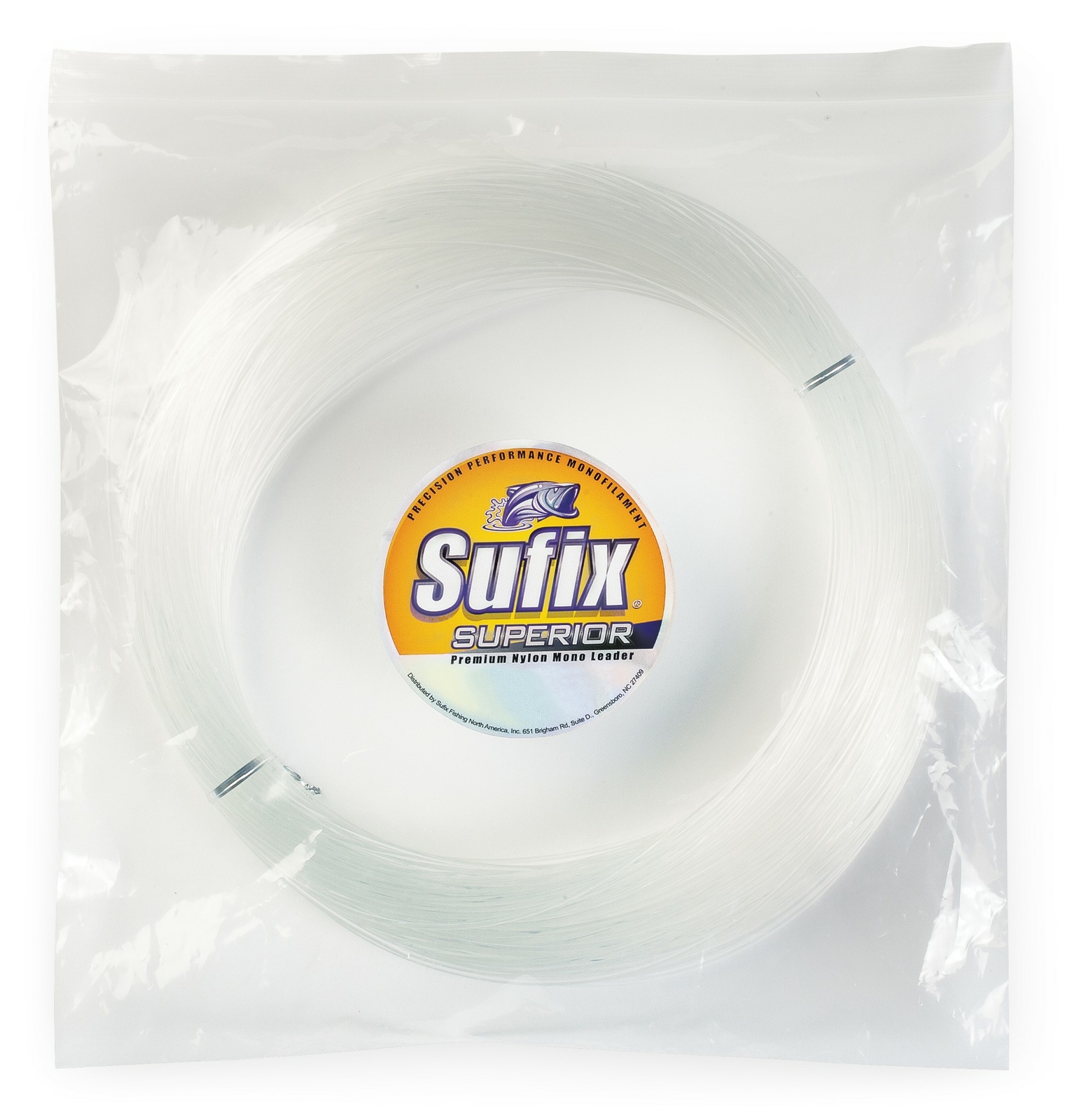 Sufix 688 Superior Monofilament Leader Clear 650 lb test NIP 110Yd