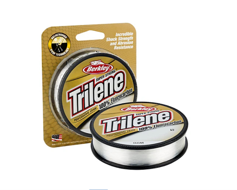 BERKLEY TRILENE PRO GRADE 100% FLUOROCARBON 12LB, 200 YD CLEAR