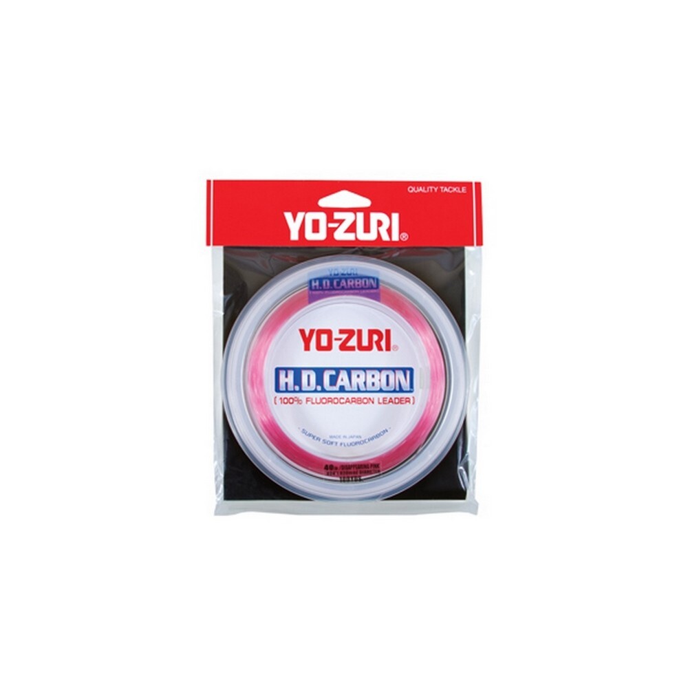 Yo-Zuri Saltwater Carbon Leader HD Leader 100 yd 40 lb Pink – HD40LBDP100SPL