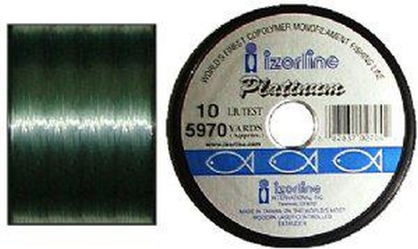 Izorline PLATBULK4G Platinum Bulk Fishing Line 4 lb 6700 yds Green