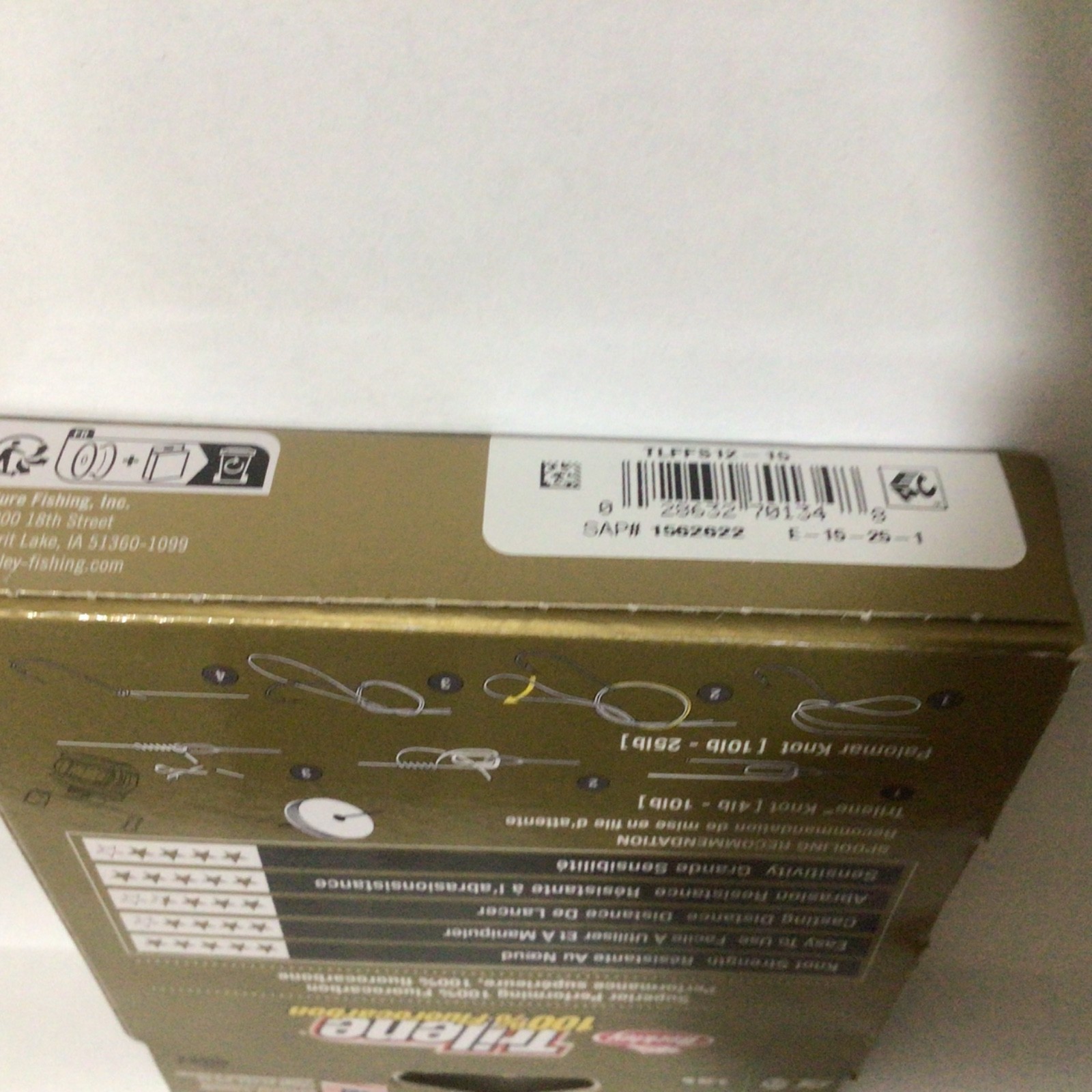 Lot of 2 Berkley Trilene 100% Fluorocarbon 12lb 200yds Clear Fishing Line