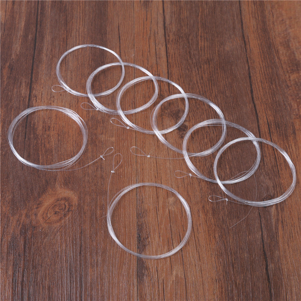 10PCS Fly Fishing Leader 9FT/7.5FT 0/1/2/3/4/5/6/7X Tapered Nylon Leader w/ Loop