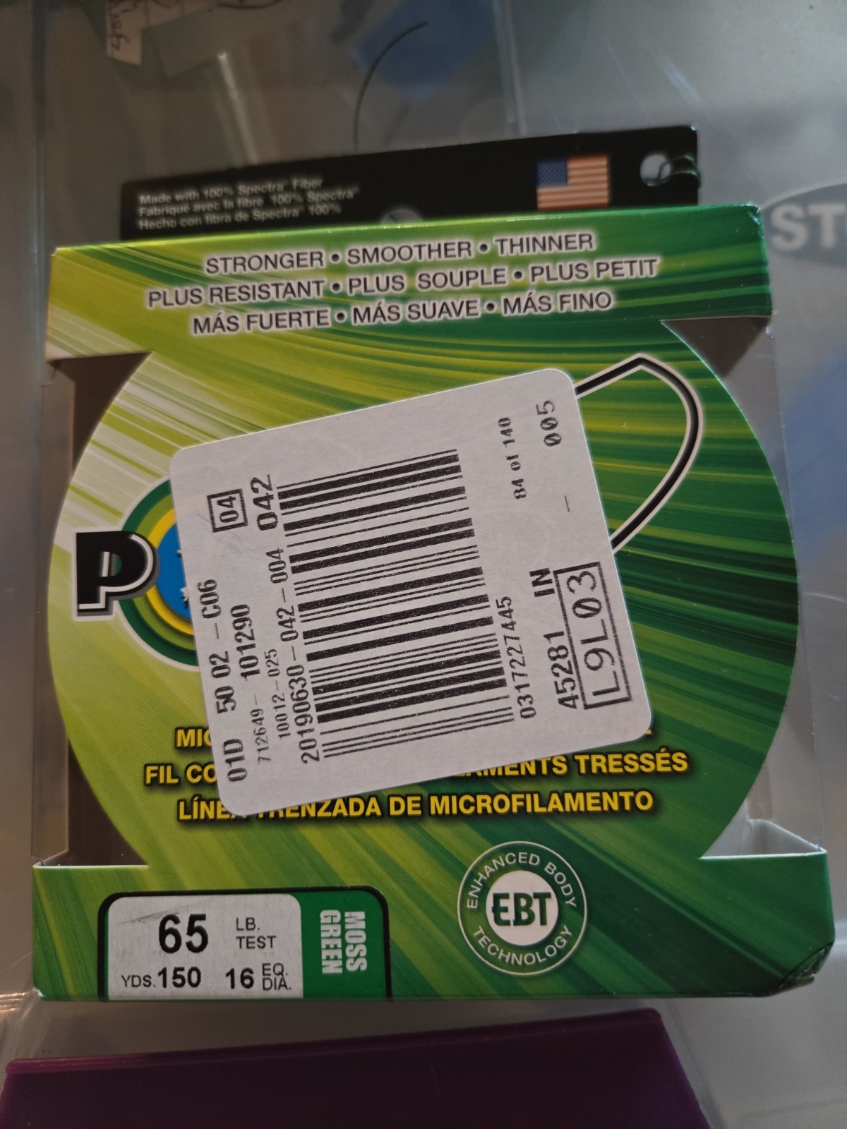 power pro braided fishing line 65lb 150 Yds
