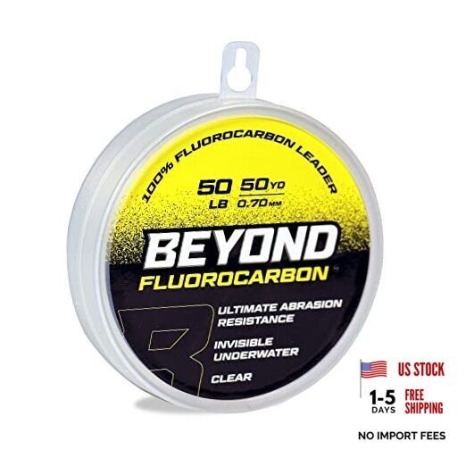 Beyond Fluorocarbon Leader Fishing Line – 100% Pure Fluorocarbon 12LB Clear