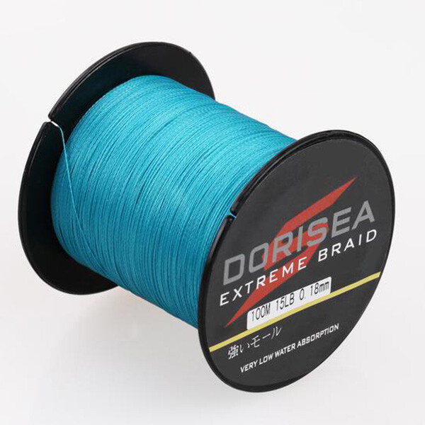 Dorisea 100m 300m 1000m 2000m Blue PE Braided Fishing Line 6-500lbs Power Thread