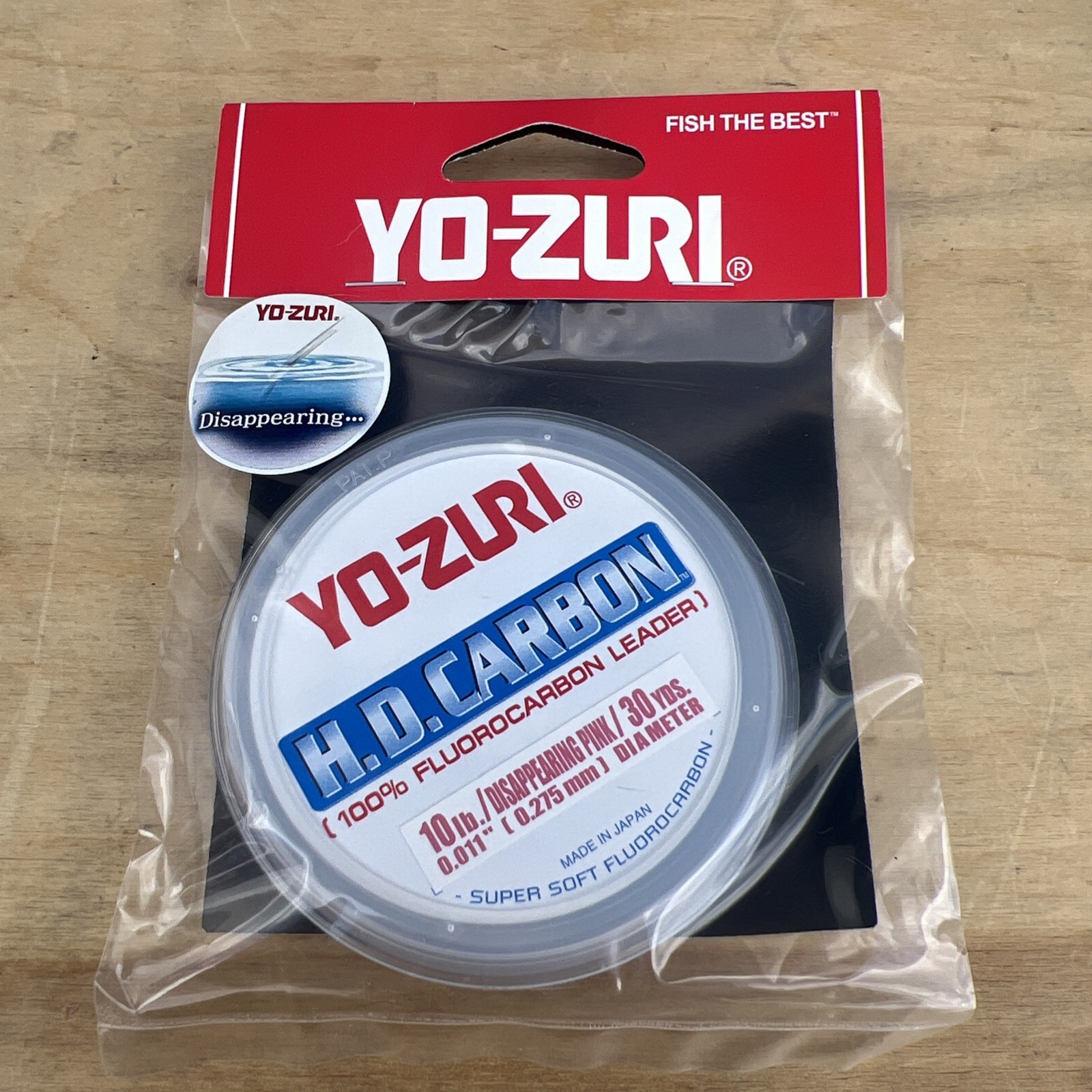 Yo-Zuri HD Carbon 100% Fluorocarbon Leader (4-300lb, 30yd, Disappearing Pink)