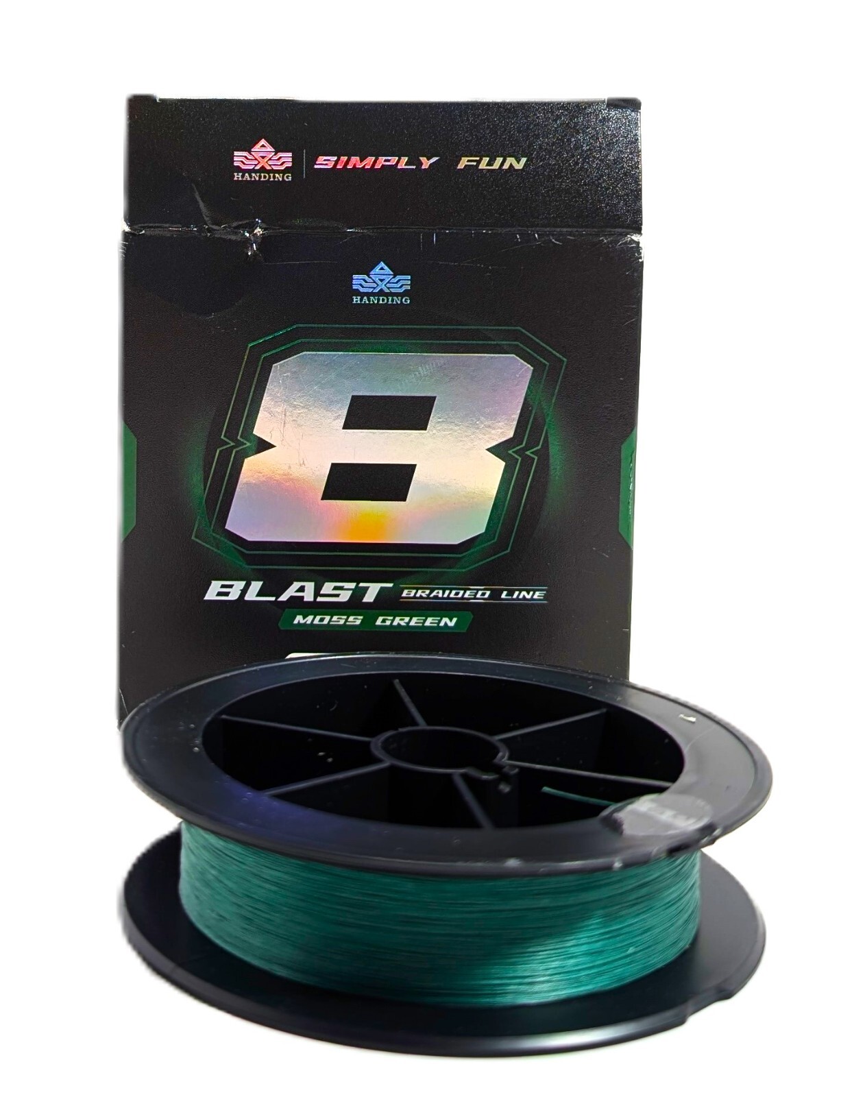 Handing Blast Braided Fishing Line 10lb 150yd Moss Green 0.12mm Open Box