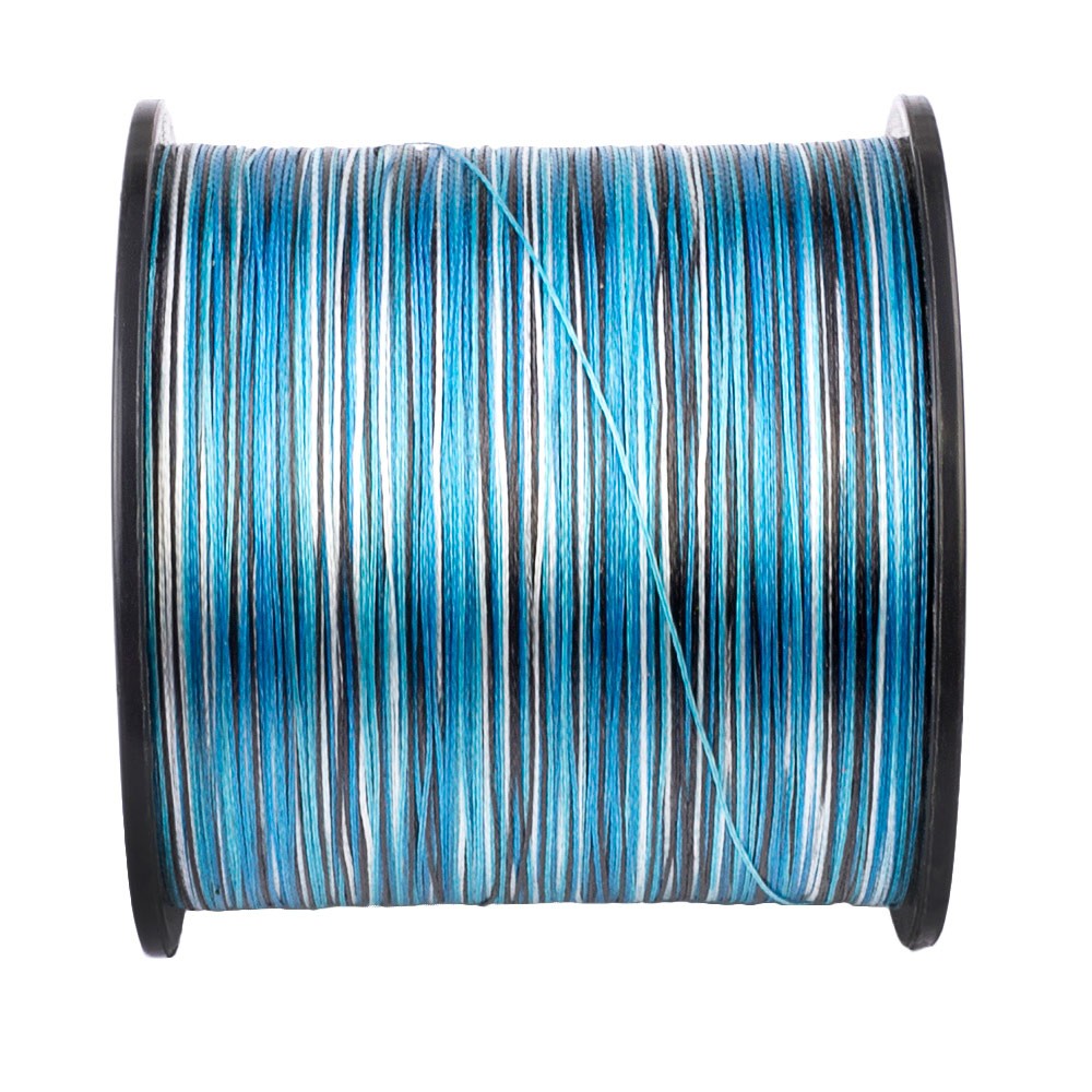Dorisea Mega 8 Strands Camo Blue Braided Fishing line PE 100m-2000m 6lbs~300lbs