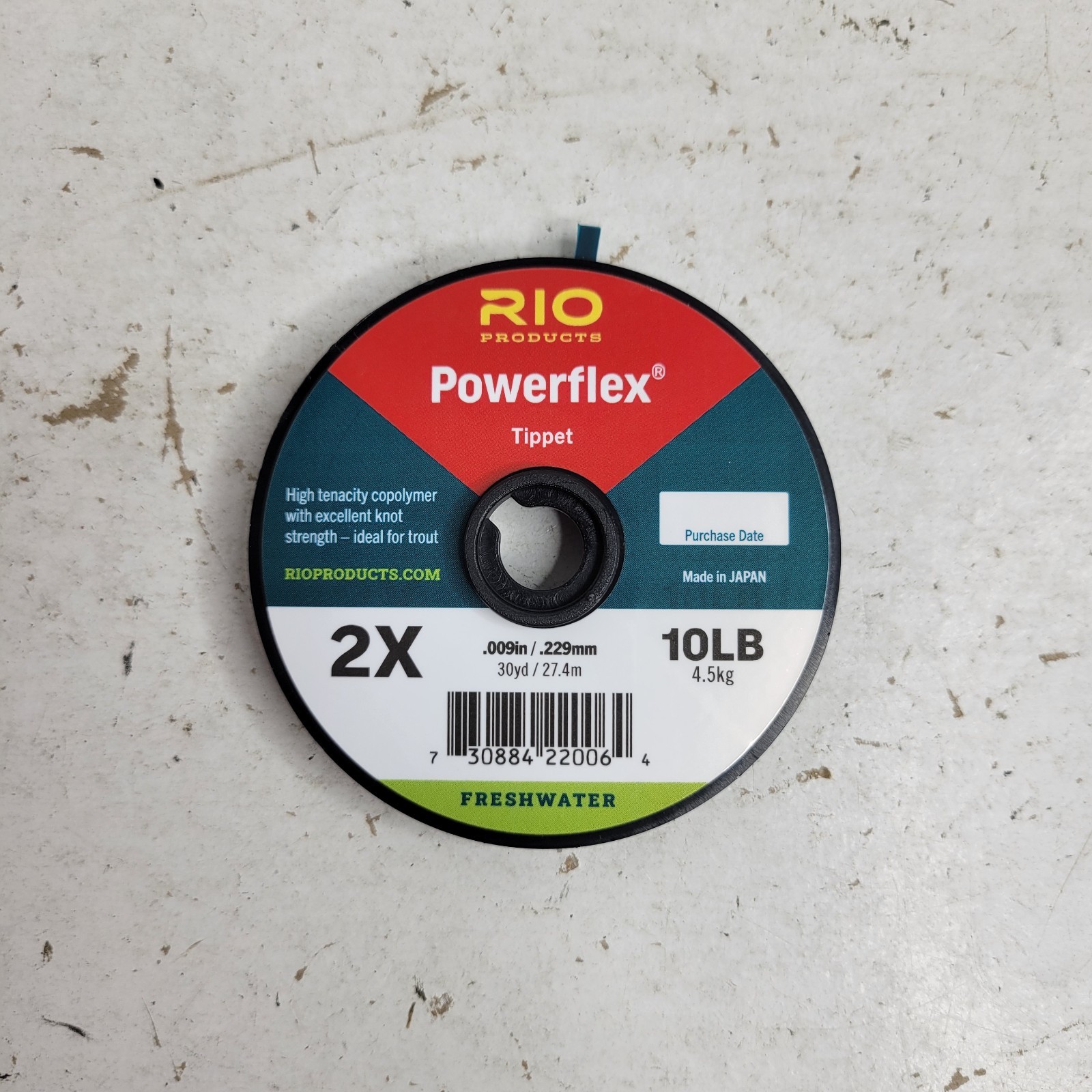 Rio Powerflex Tippet 2X 10LB Flyfishing Trout Freshwater 30YDS Hi Knot Strength