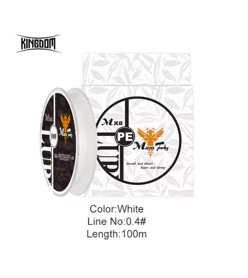 Kingdom PE Braided Fishing Line 100-150M 9-12LB Carp Super Strong