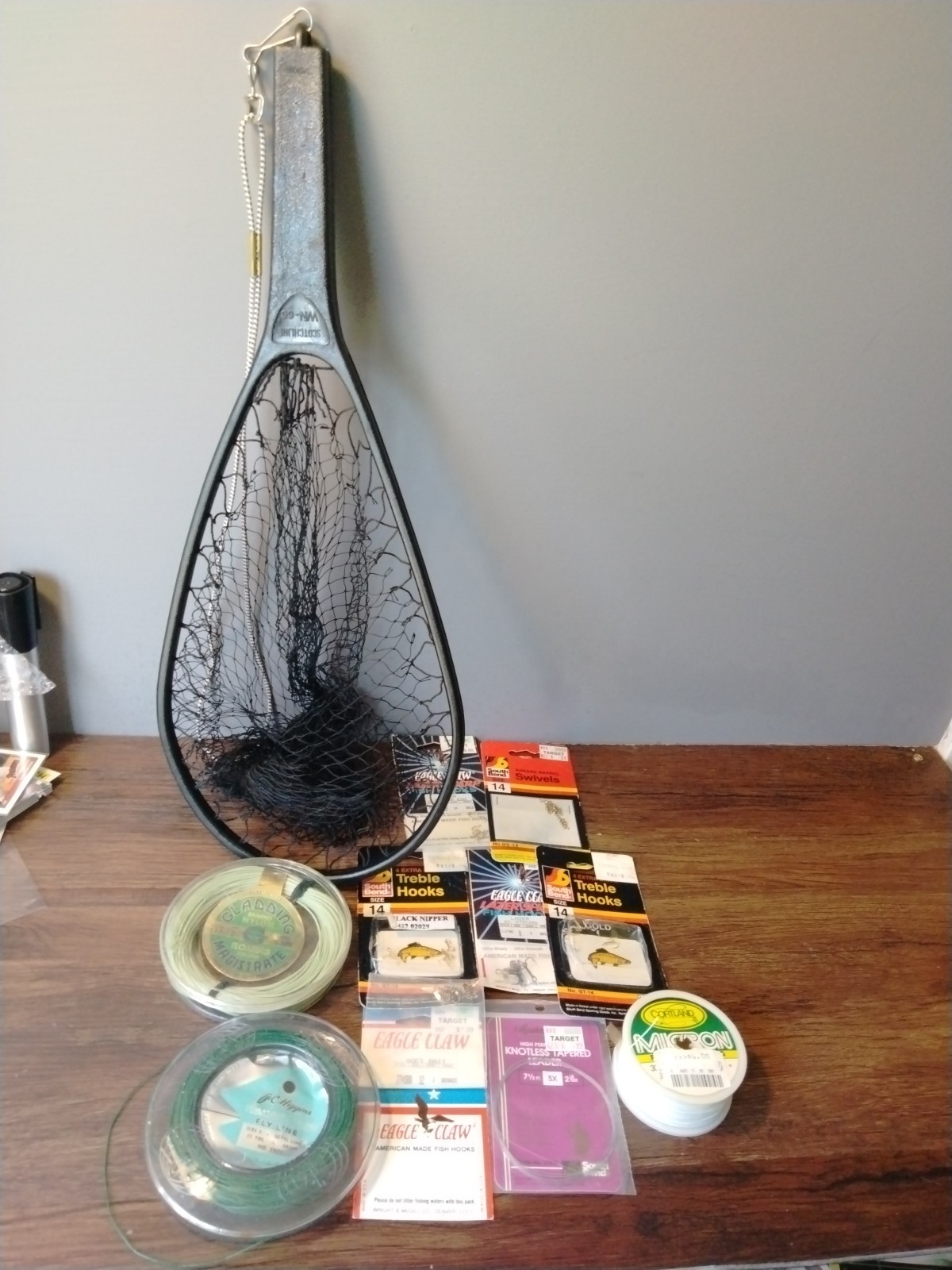 NEW VINTAGE GLADDING MAGISTRATE + JC Higgins Fly Line+ Scotchline Net + Hooks