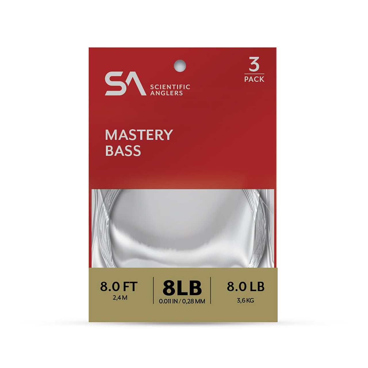 Scientific Anglers Mastery Bass Leaders 8 ft 3 pk – New