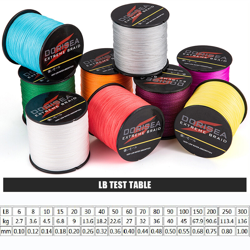 Dorisea 100M-2000M EXTREME PE Dyneema Braided Fishing Line 10LB-100LB USA