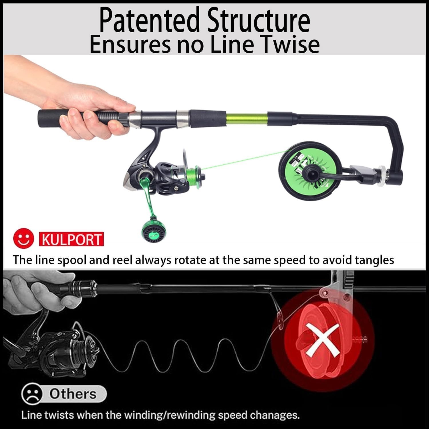 Portable Adjustable Fishing Line Winder – 2.9 in Compatible, Hassle-Free Use