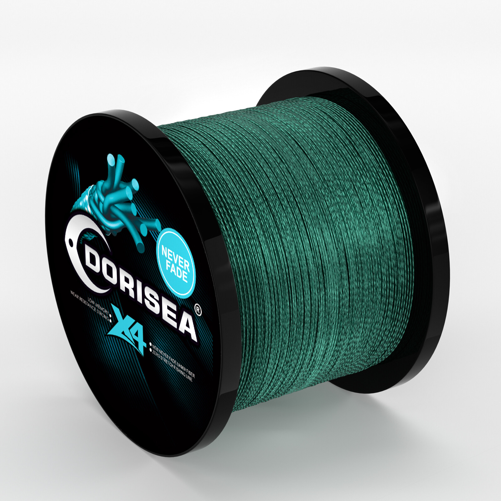 Dorisea Never Fade Mos Green No Dyeing Braided Fishing line 100m 300m 500m 1000m