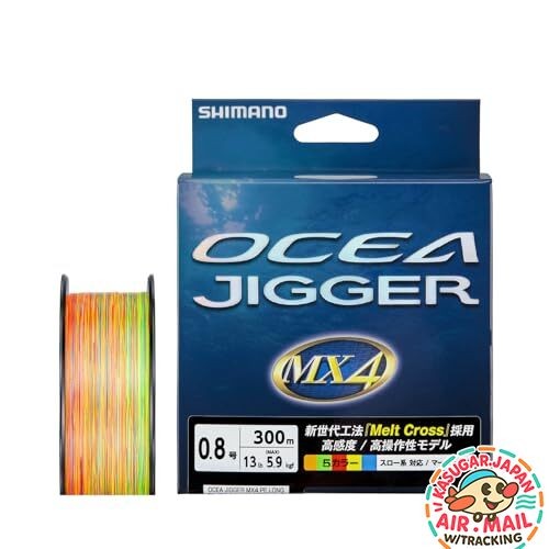 Shimano Ocea Jigger MX4 PE Fishing Line 300m PE0.8 13lb PL-O74P fm Japan
