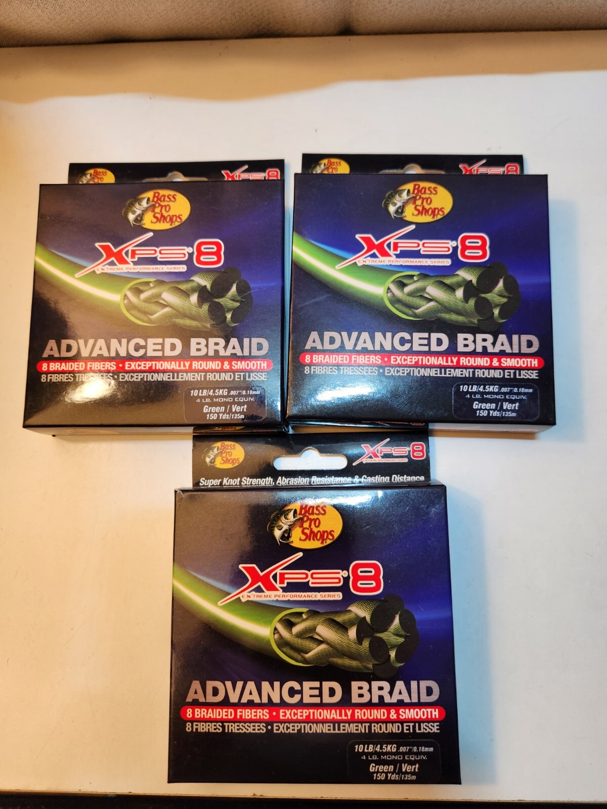 10 lb Fishing Line XPS 8 Advanced Braid 450 yd Extreme Performance Fishing Line