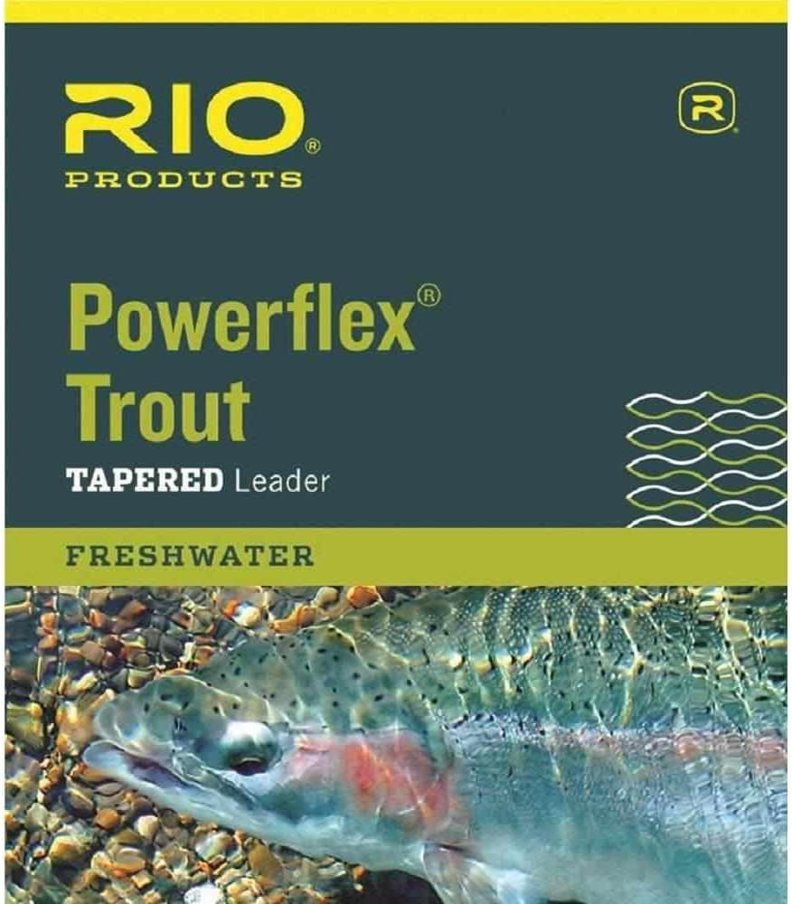 Powerflex Trout Leaders, 3 Pk, 9Ft, Light Gray, Tapered Leader, 8.2 Lb