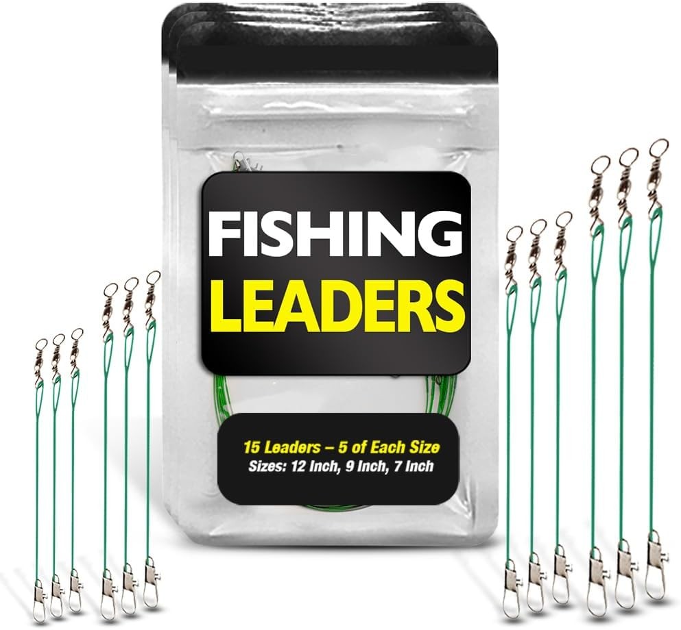 Fishing Leaders with Swivels – Carp – Pike – Catfish – Muskie – Silver
