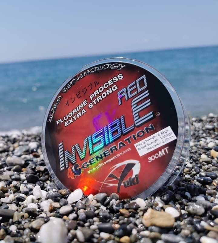 YUKI INVISIBLE Red Fishing Line Red Color Super Strong 300m 0.16mm – 0.50mm
