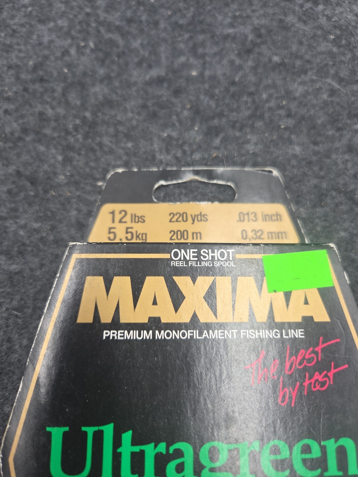 Maxima Ultra Green Super Soft and Limp Fishing Line premium monofilament 12lbs